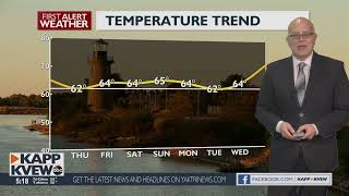 Mild conditions continue into our Friday with partly sunny skies and lighter winds - Jason