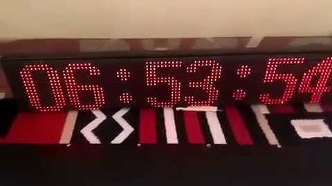 Jam Waktu Sholat DMD P10 3Panel