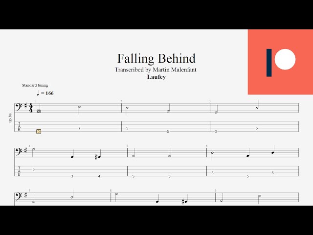 Laufey - Falling Behind (bass tab)