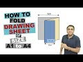 How To Fold Drawing Sheet of Size A1 to A4 ?  Folding Technical Drawing Sheet