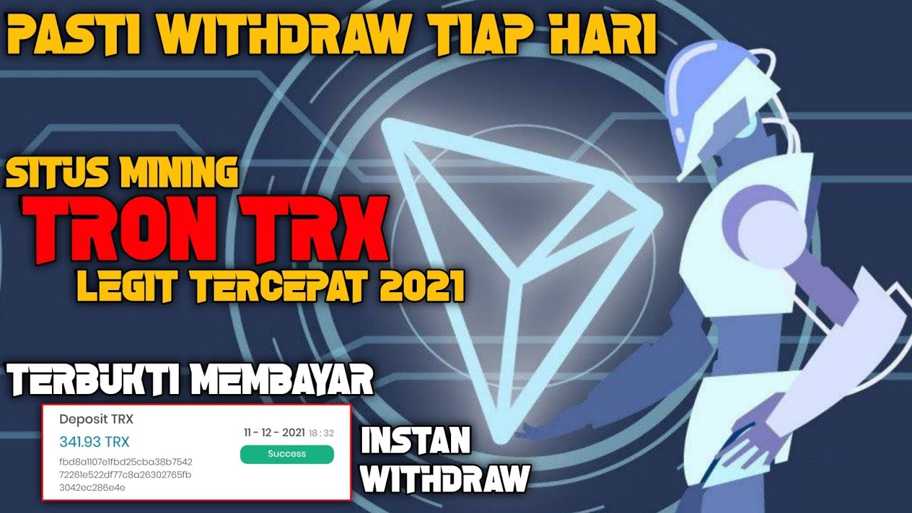 PASTI WD TIAP HARI Cara Mining Tron Di Android | Mining Tron Legit 2021 | Mining Trx Tercepat