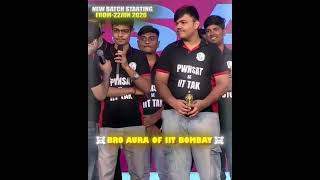 BRO AURA IIT BOMBAY ☠️. #physicswallah #pw #aura #trending #viral #pwvidyapeeth #alakhsir #shorts