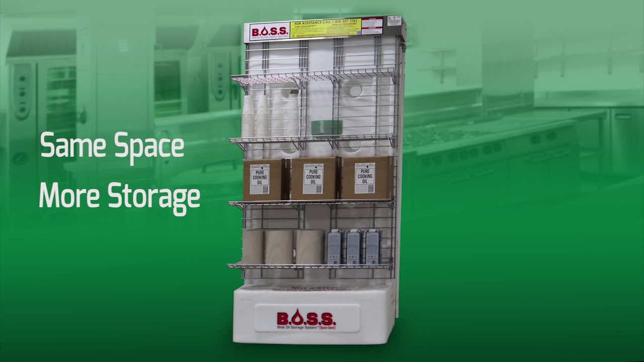 BOSS used cooking oil recovery system MAKES extra space while using