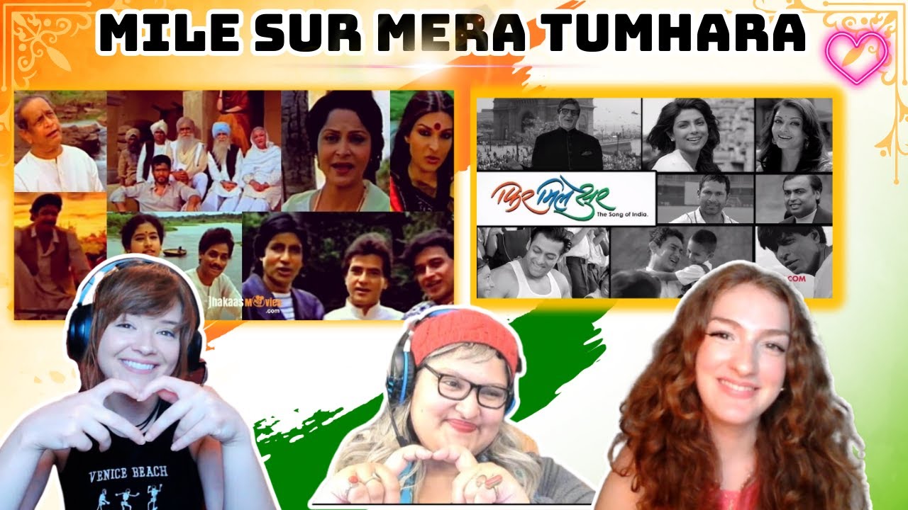 Реакция на песню MIL SUR MERA TUMHARA | ОРИГИНАЛ против РЕМЕЙКА | с участием Аамира, Салмана, ШРК...