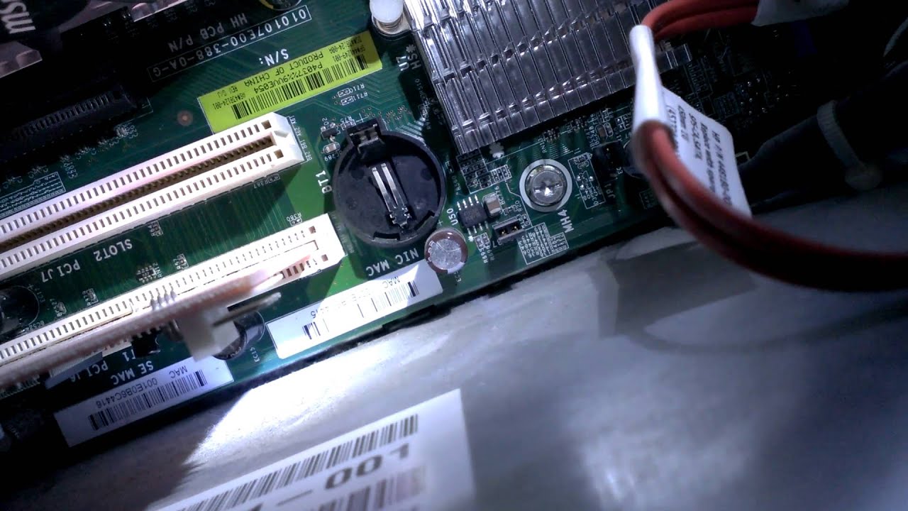 Hp Proliant Ml115 マザーボード電池交換 Memo Youtube