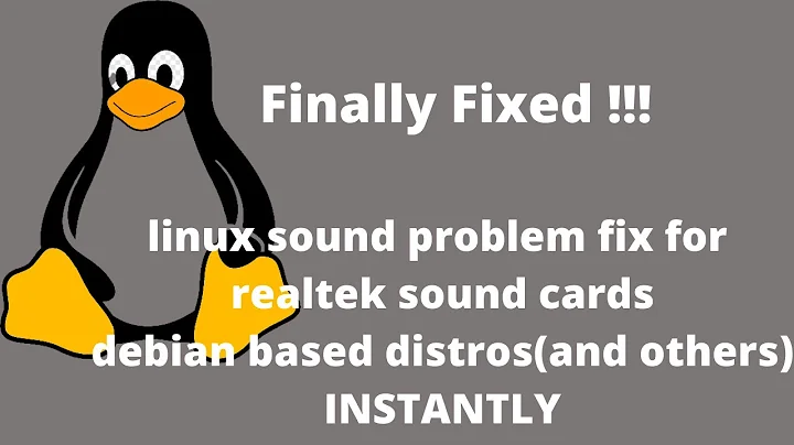 How to fix linux mint ( or ubuntu ) sound problems on realtek sound card INSTANTLY . 