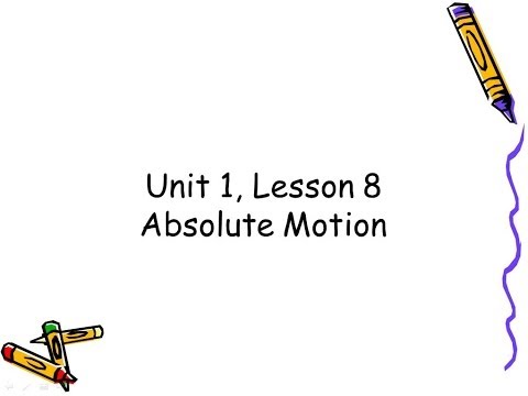 Unit 1, Lesson 8   Absolute Movement