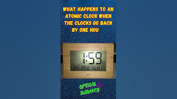 An atomic clock when clocks Change UK ⏲️⌚⏲️⌚