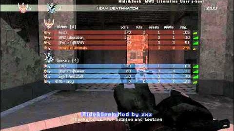 Hide and Seek Mod (as hider) MW2 Mod