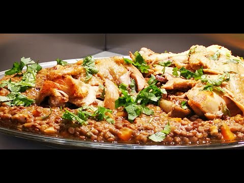 recette-de-lentilles-au-poulet---un-bon-plat-simple,-facile-et-rapide-à-faire,-vrai-délice-de-saison