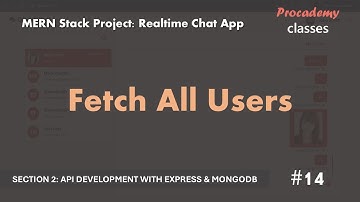 #14 Alle gebruikers ophalen | Realtime chat-app | MERN Stack-project