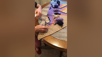 C2C; Crocheting A Graphgan Without Flipping Work (at a table)