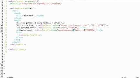 Part 5 of 5, Fast Track to MarkLogic for XSLT Developers