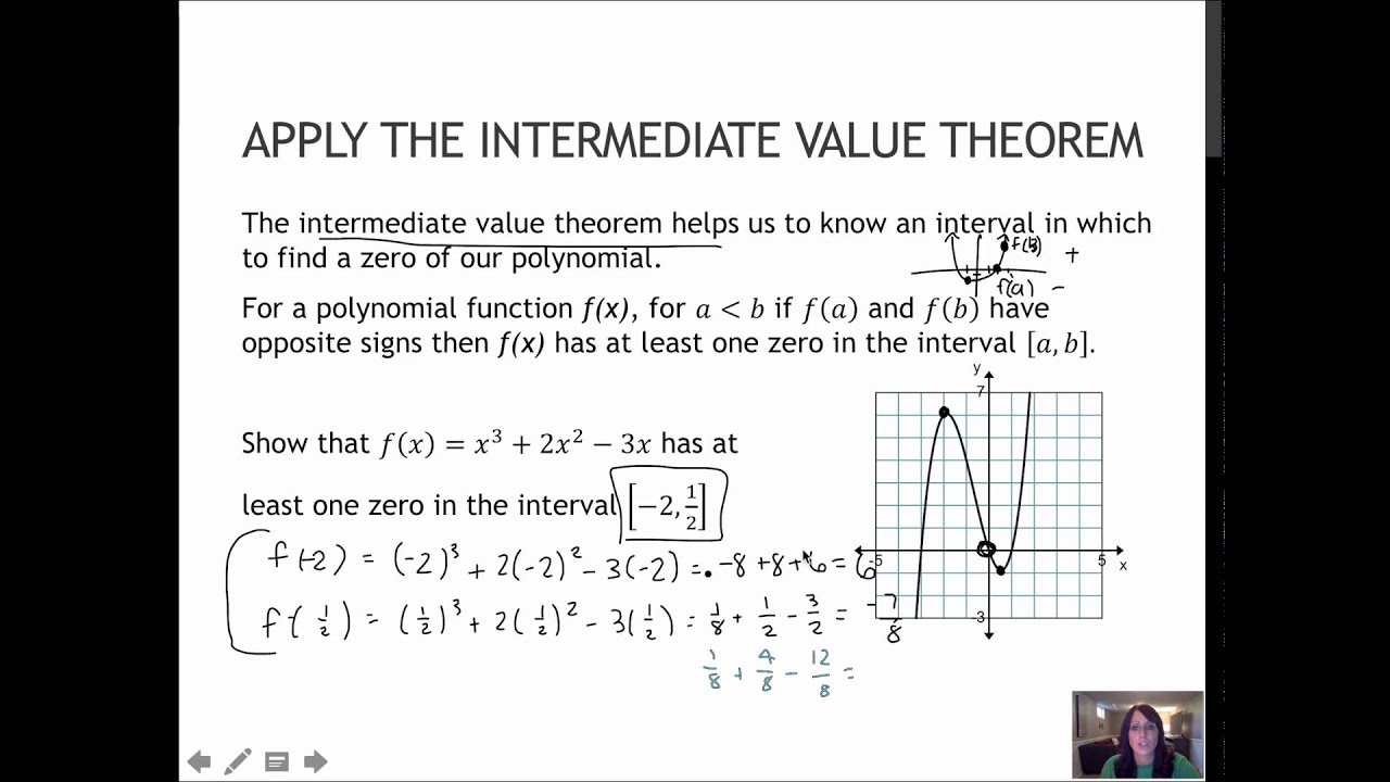 72 Apply the Intermediate Value Theorem (3.2) - YouTube