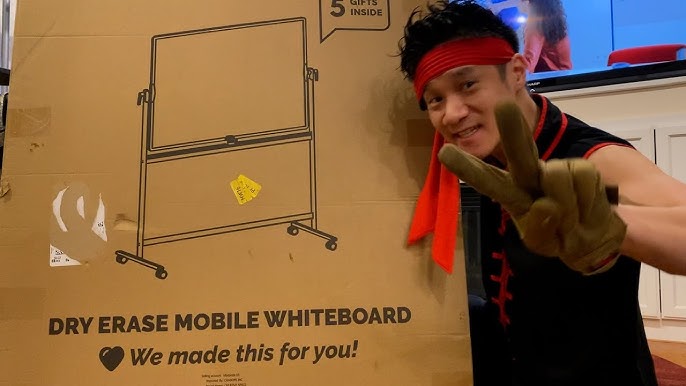 Kamelleo Mobile Whiteboard Large Dry Erase Board Rolling White Board