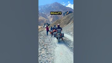 LADAKH on SOCIAL MEDIA vs REALITY😱 #adventuretravel #shortvideo