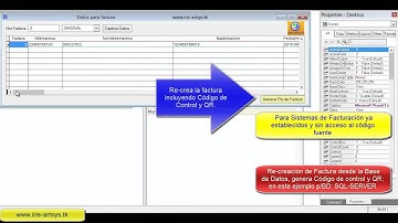 SFV: Recrea Facturas en Sistemas de Facturación que solo tienen acceso a la BD