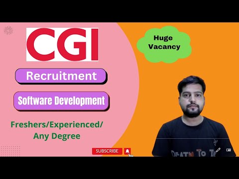 CGI Recruitment for Software Development/Fresher/Experienced/Any Degree. #PrepTech