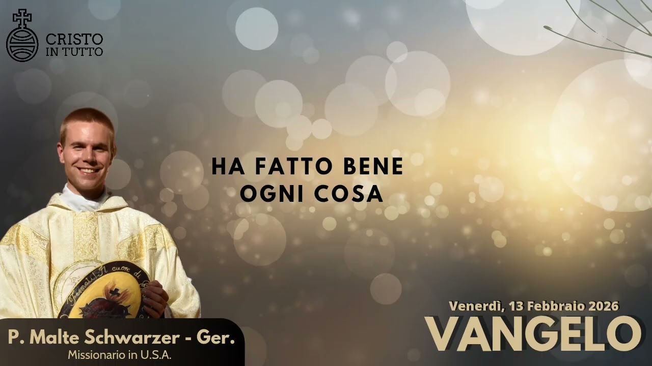 Vangelo, Venerdì 13 Febbraio 2026 Secondo Marco Mc7,31-37 Fa udire i sordi e fa parlare i muti.