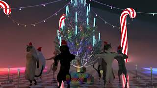 [4K Ultra HDR] UON Dancing Xmas Cats - 1 hour loop!