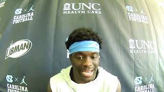 THI TV: UNC Fall Camp Eugene Asante Post-Practice Interview