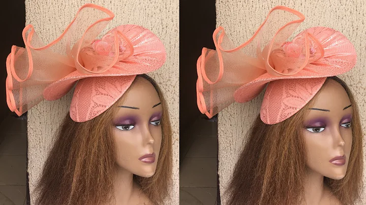 STEP BY STEP GUIDE ON HOW TO MAKE THIS TRIPLE LAYERED CRINOLINE HAT WIRE MOULDED FASCINATOR