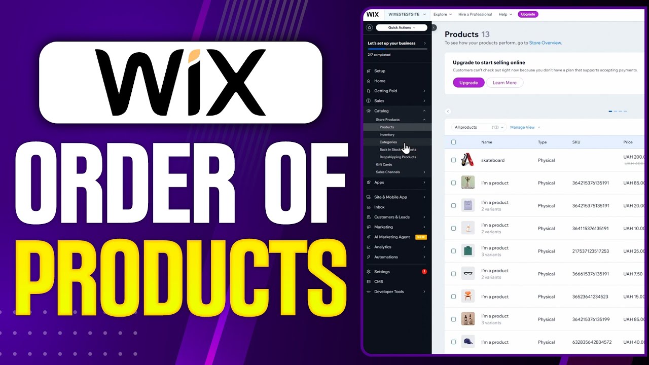 How To Change Order Of Products In Wix - Step By Step (2026) - YouTube