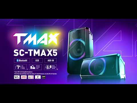 Party speaker Panasonic TMAX5 - YouTube