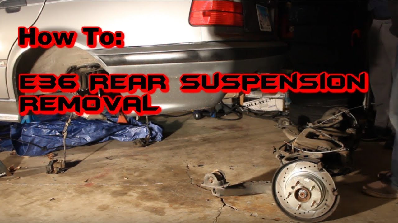how to remove e36 rear subframe suspension youtube