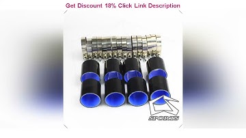Review 2" 50mm Universal Intercooler Pipe Piping Kit 8PCS + BOV Turbo Blow Off Valve Kit Black