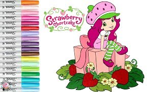 Strawberry Shortcake Coloring Book Page Birthday Coloring Book | SPRiNKLED DONUTS