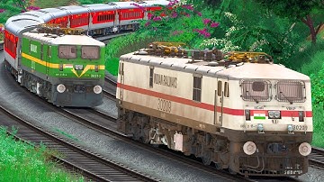 WAG9 to WAP7 TRAIN LOCO CHANGE | BUMPY RAILROAD | RAILWORKS | INDIAN TRAIN SIMULATOR GAMEPLAY