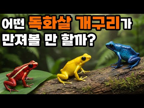 독화살개구리! 꼭 만져야 한다면 어떤 것을 만져볼까?