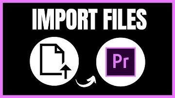 How To Import Files In Premiere Pro | 2024 Tutorial
