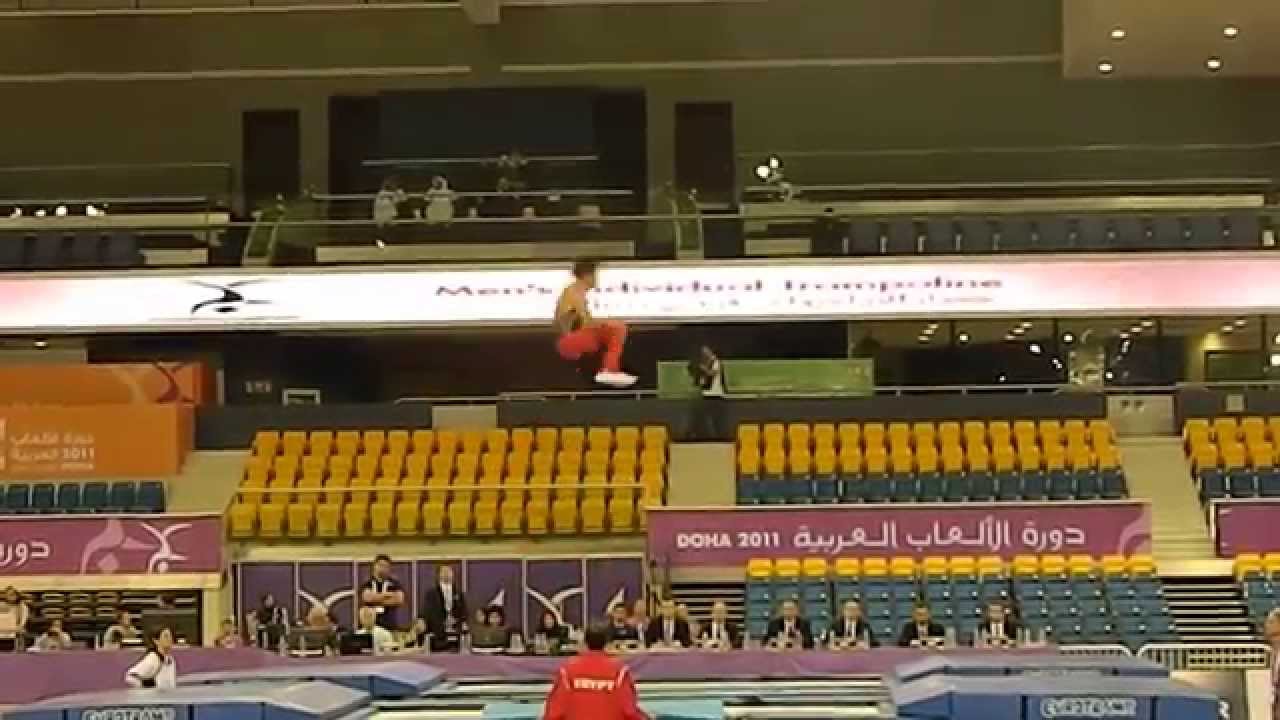 Seif Asser (2nd Routine) Egypt Trampoline Arab Games 2011 YouTube
