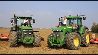 Two Girls For Two Tractors | John Deere 8345r & 8520 & Maschio 7m| ᴴᴰ