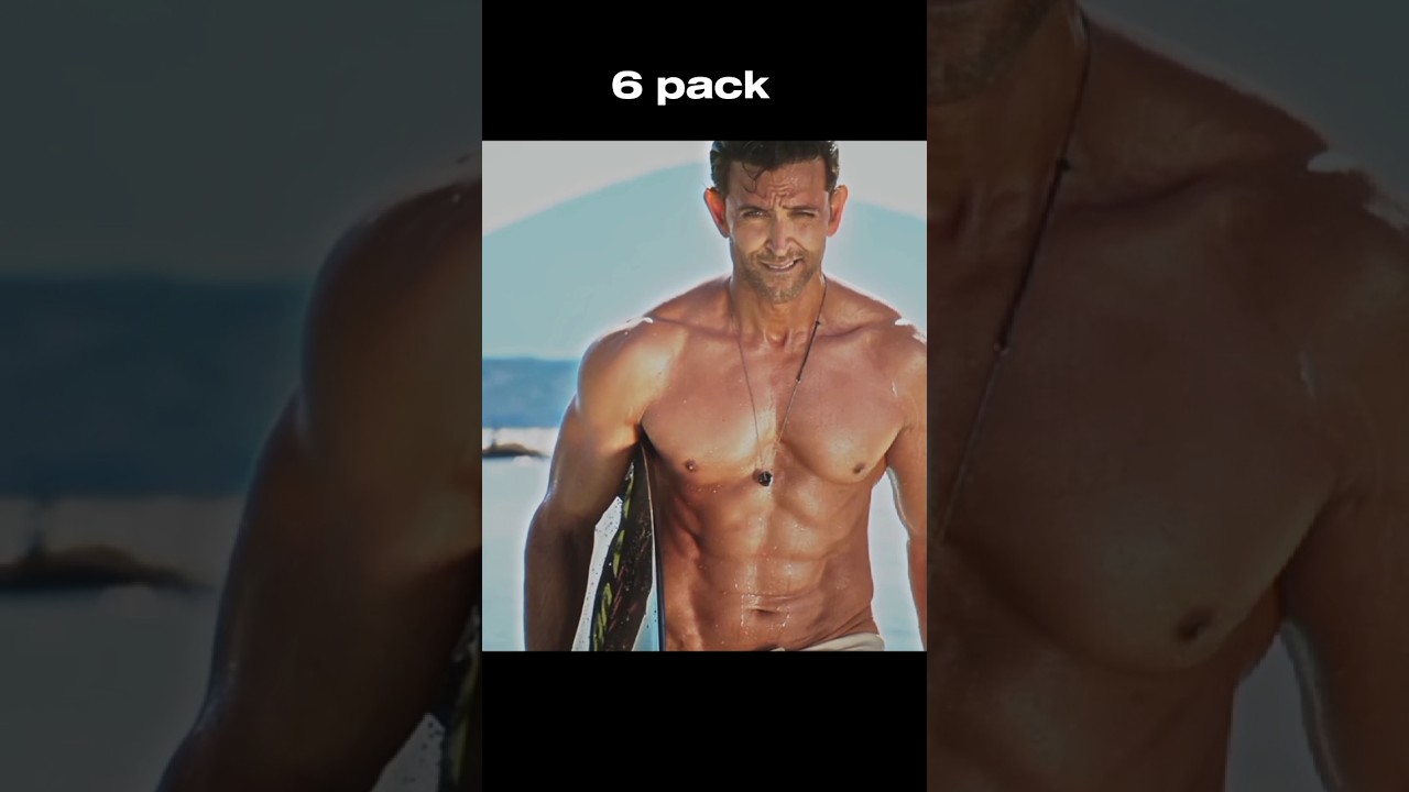 Hrithik with 8 pack srk 10 pack salman?