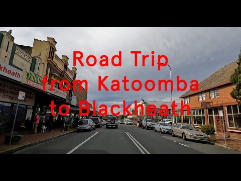 Road trip from  Katoomba to Govetts Leap lookout, Blackheath, Sydney, Australia