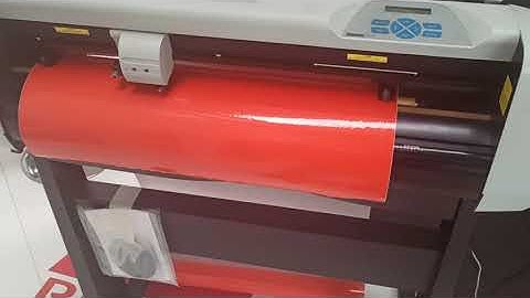 Demonstração de plotter de Corte usada SummaCut D60SE.