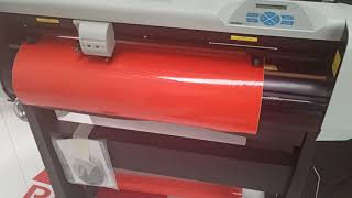 Demonstração de plotter de Corte usada SummaCut D60SE.