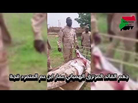 جغم القائد المرتزق الهمباتي عمار ابن عم المتمرد قجة قام بالنهب في منطقة المسيد والتي والجزيرة