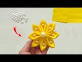 Super Easy Flower Making Idea with Fabric - Amazing Hand Embroidery Flower Design Trick -Sewing Hack