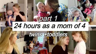 24 hours with twins  24 hours as a mom of 4  twins babies and toddlers