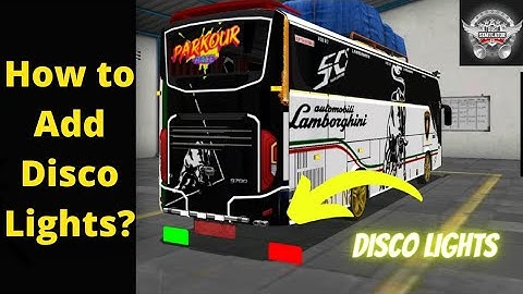 How to Add Disco Lights in Bus Simulator Indonesia | Tamil | Modification