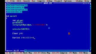 Simple graphics program in cpp for wave generation