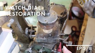 Valjoux 22 : Watch dial restoration (restauration cadran de montre) | EP 5/8