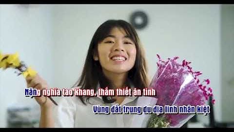 Bắc Giang một khúc ân  tình - Karaoke có lời Full HD beat chuẩn