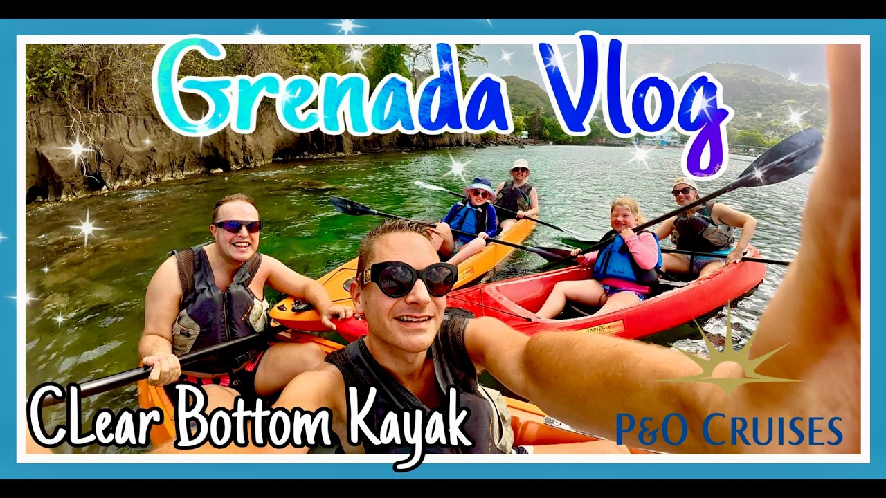 P&O Arvia Caribbean Cruise Grenada Vlog Clear bottom Kayak shore experience, Beach house, Crows nest