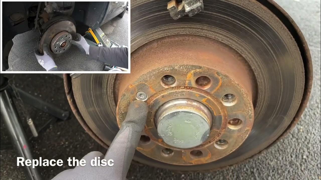 How to replace your rear brake disc and brake pads Audi A3/S3 Sportback DIY YouTube