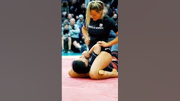 Complete Domination 🔥‼️ Mounted Triangle Choke Submission | Female Jiu Jitsu #bjj #jiujitsu